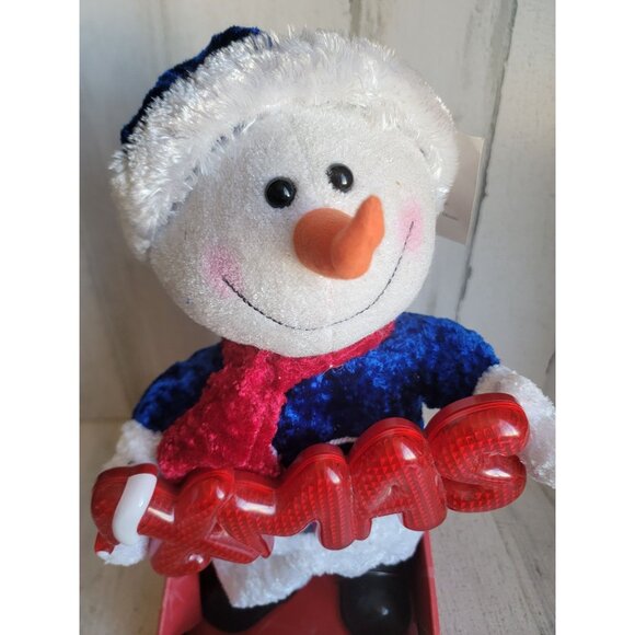 Snowman animated light up Xmas home decor unique sign - Picture 2 of 9
